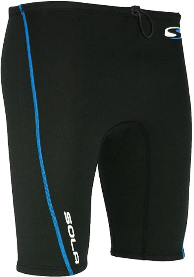 Sola Neoprene Shorts Black/Blue